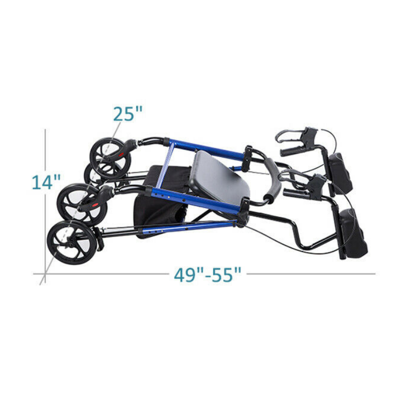 Premium Standing Upright Senior Walker With Seat