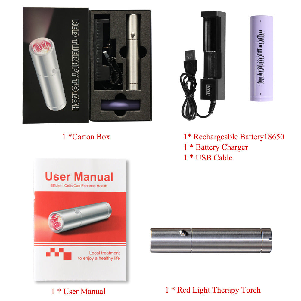 HexoRay Red Light Therapy Flashlight