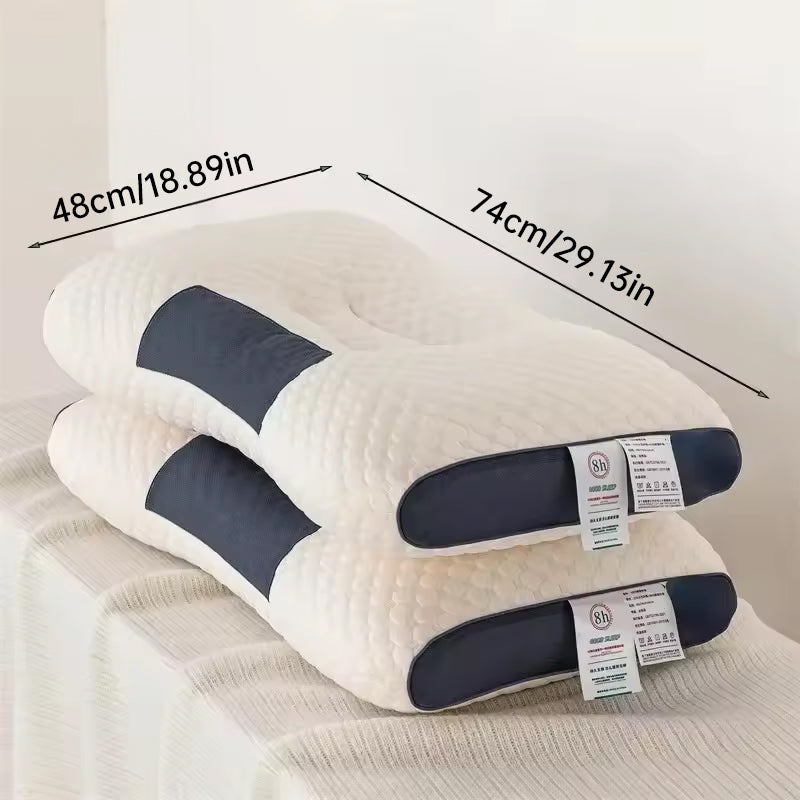 HexoSleep Orthopedic Sleep Pillow – Neck Support with Soybean Fiber Massage Core