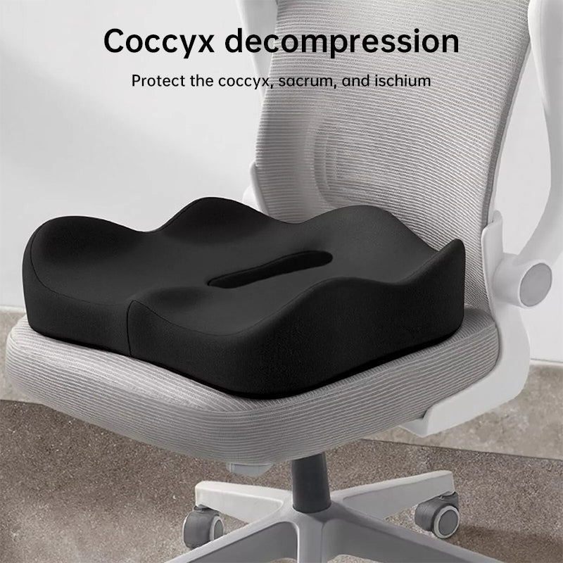 HexoSeat Memory Foam Car Cushion – Ergonomic Pain Relief for Back & Coccyx