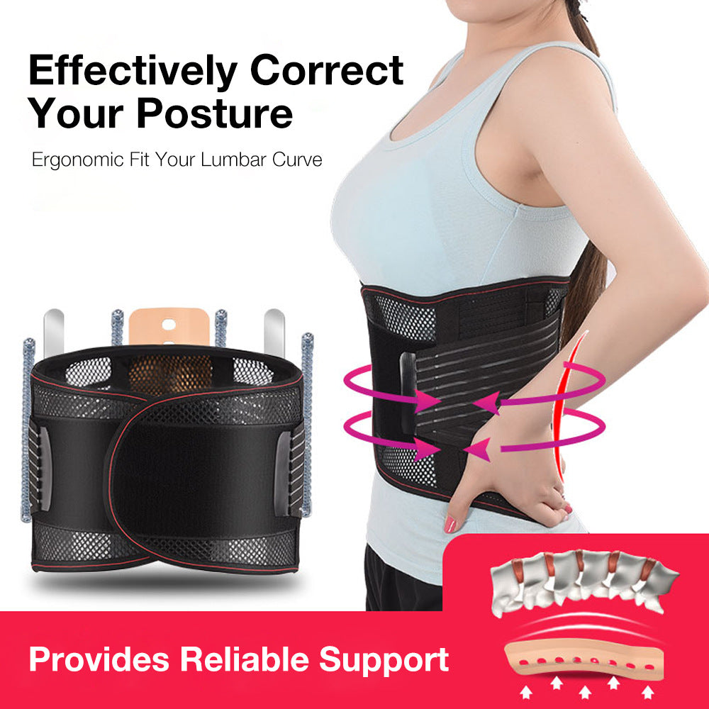HexoSpine – Lumbar Support Belt with Breathable Mesh & Double Stabilization