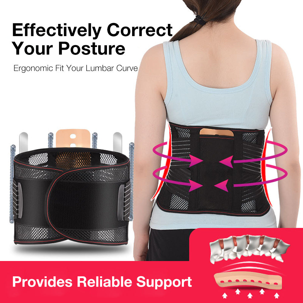 HexoSpine – Lumbar Support Belt with Breathable Mesh & Double Stabilization