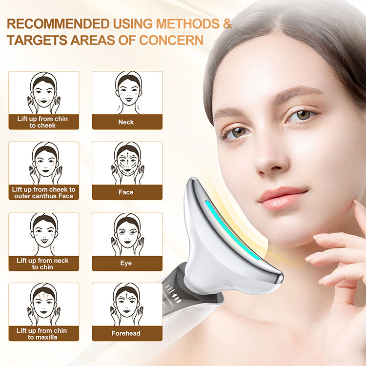HexoNeck – LED Neck & Face Lifting Massager for Wrinkles, Firmness & Rejuvenation