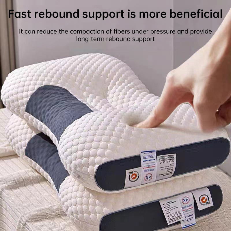 HexoSleep Orthopedic Sleep Pillow – Neck Support with Soybean Fiber Massage Core