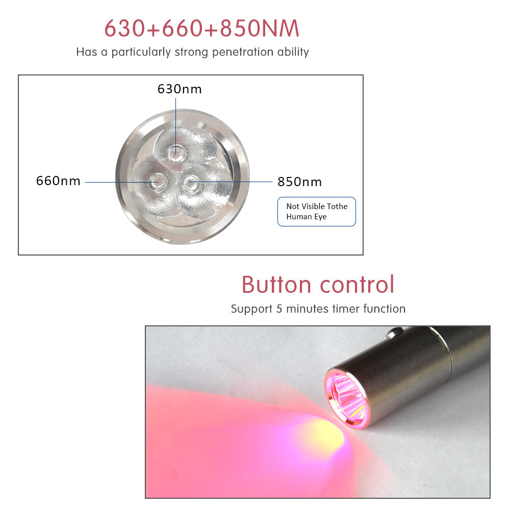 HexoRay Red Light Therapy Flashlight