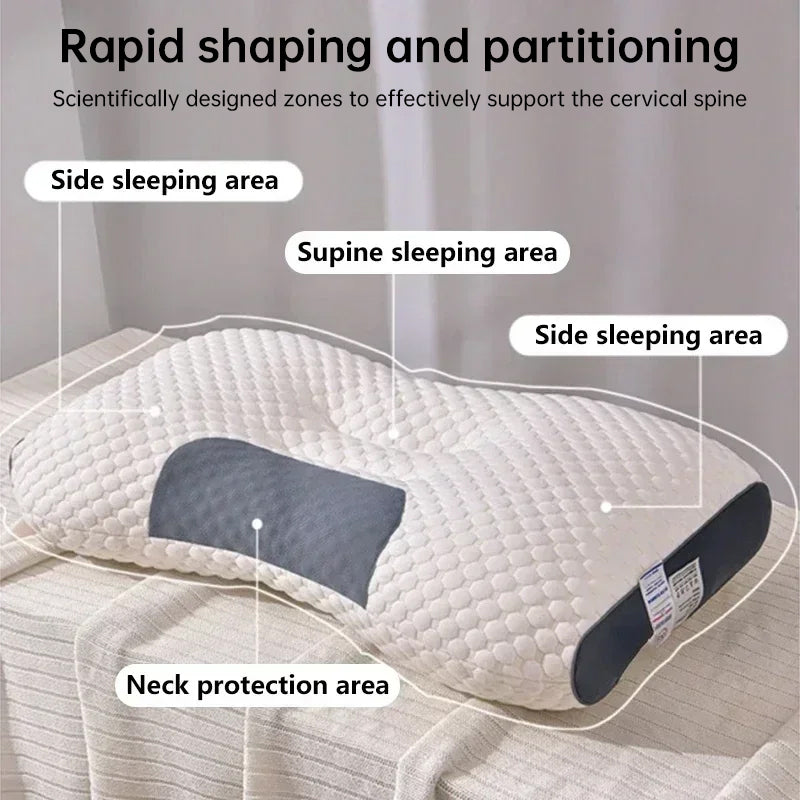 HexoSleep Orthopedic Sleep Pillow – Neck Support with Soybean Fiber Massage Core