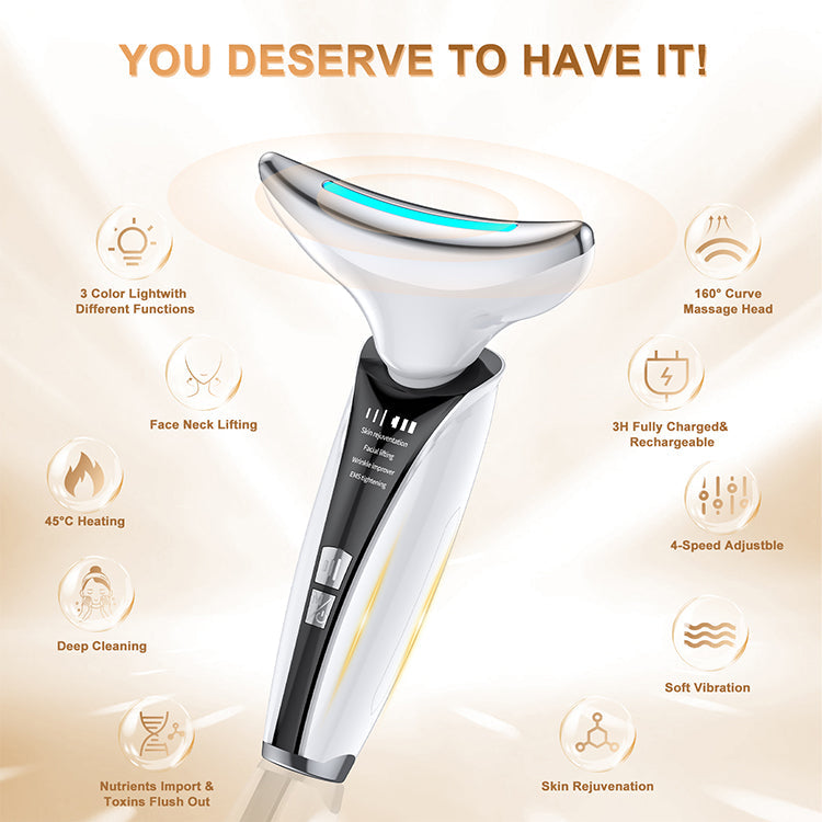 HexoNeck – LED Neck & Face Lifting Massager for Wrinkles, Firmness & Rejuvenation
