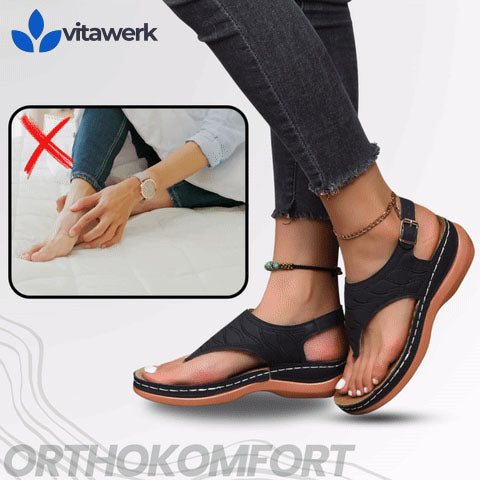 OrthoKomfort - Damen ergonomische schmerzlindernde Komfort-Sandalen