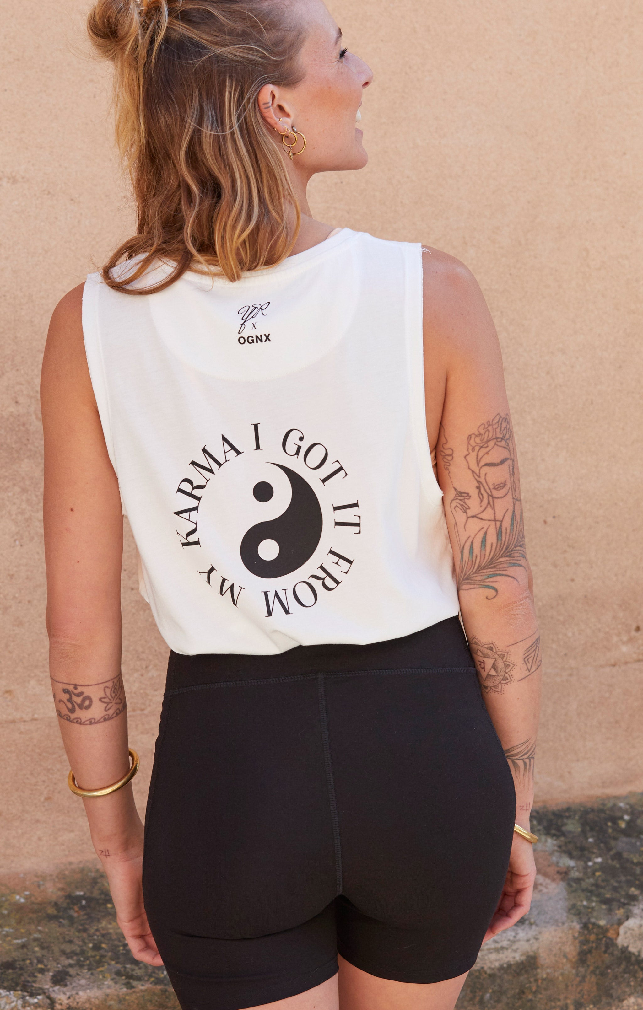Yoga Sporttop - weiß