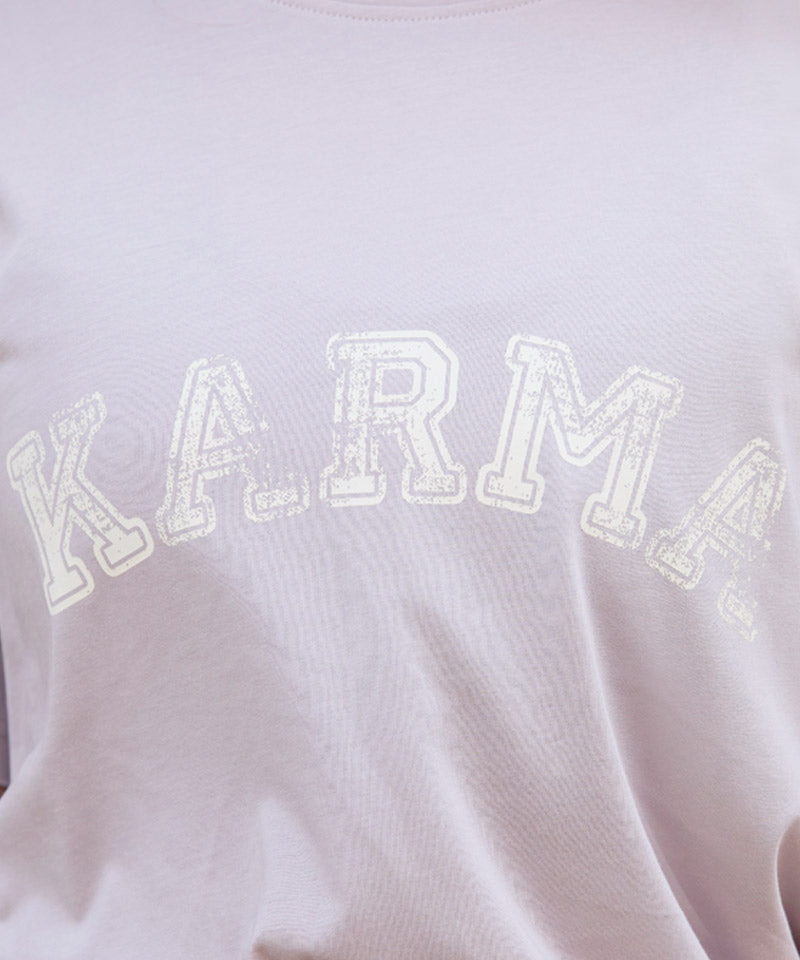 Yoga Boxy T-Shirt Karma - lila