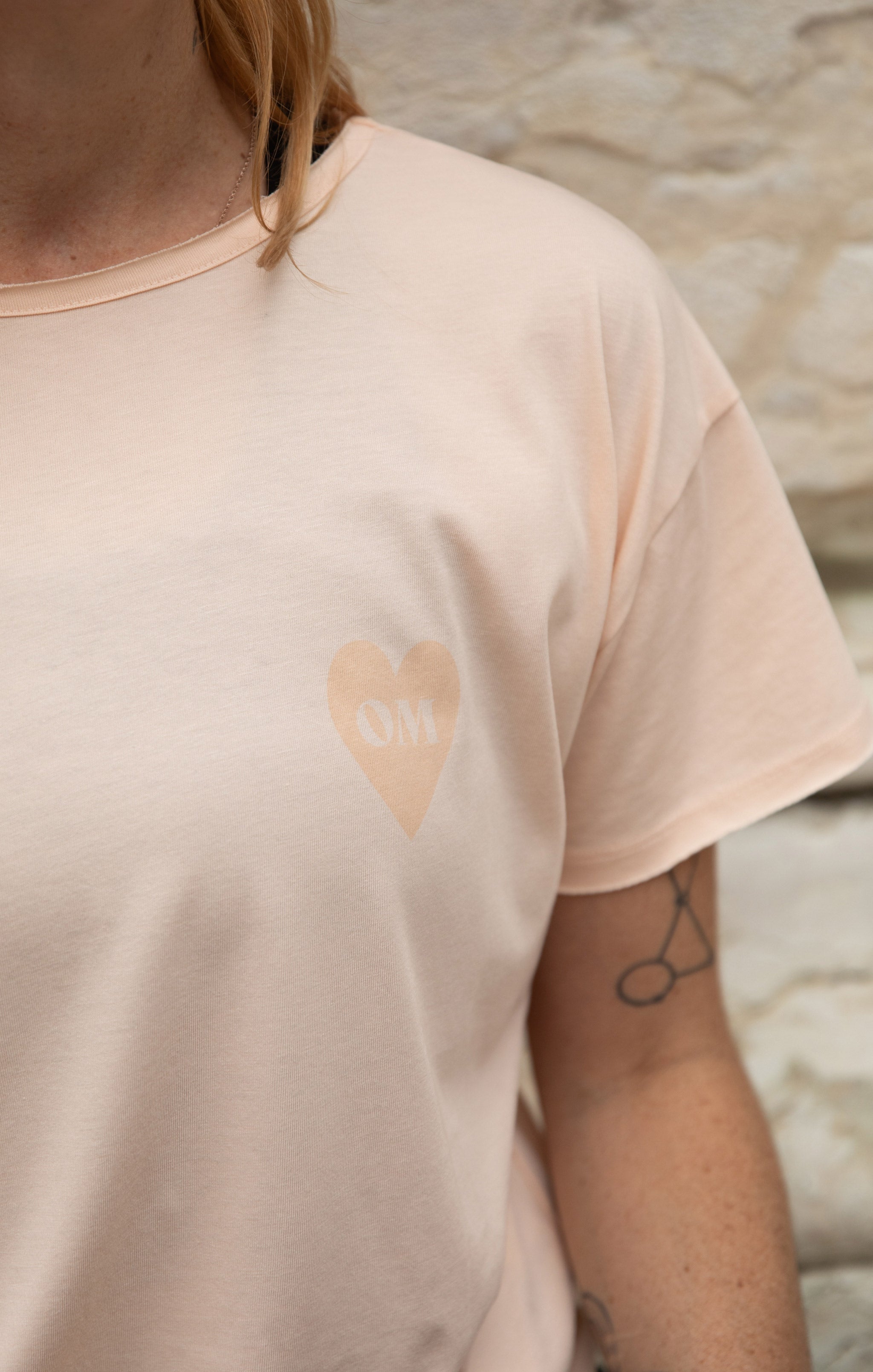 Yoga Weites T-Shirt Buddha - rosa