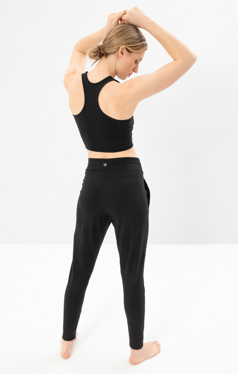 Yoga Basic Haremshose - schwarz