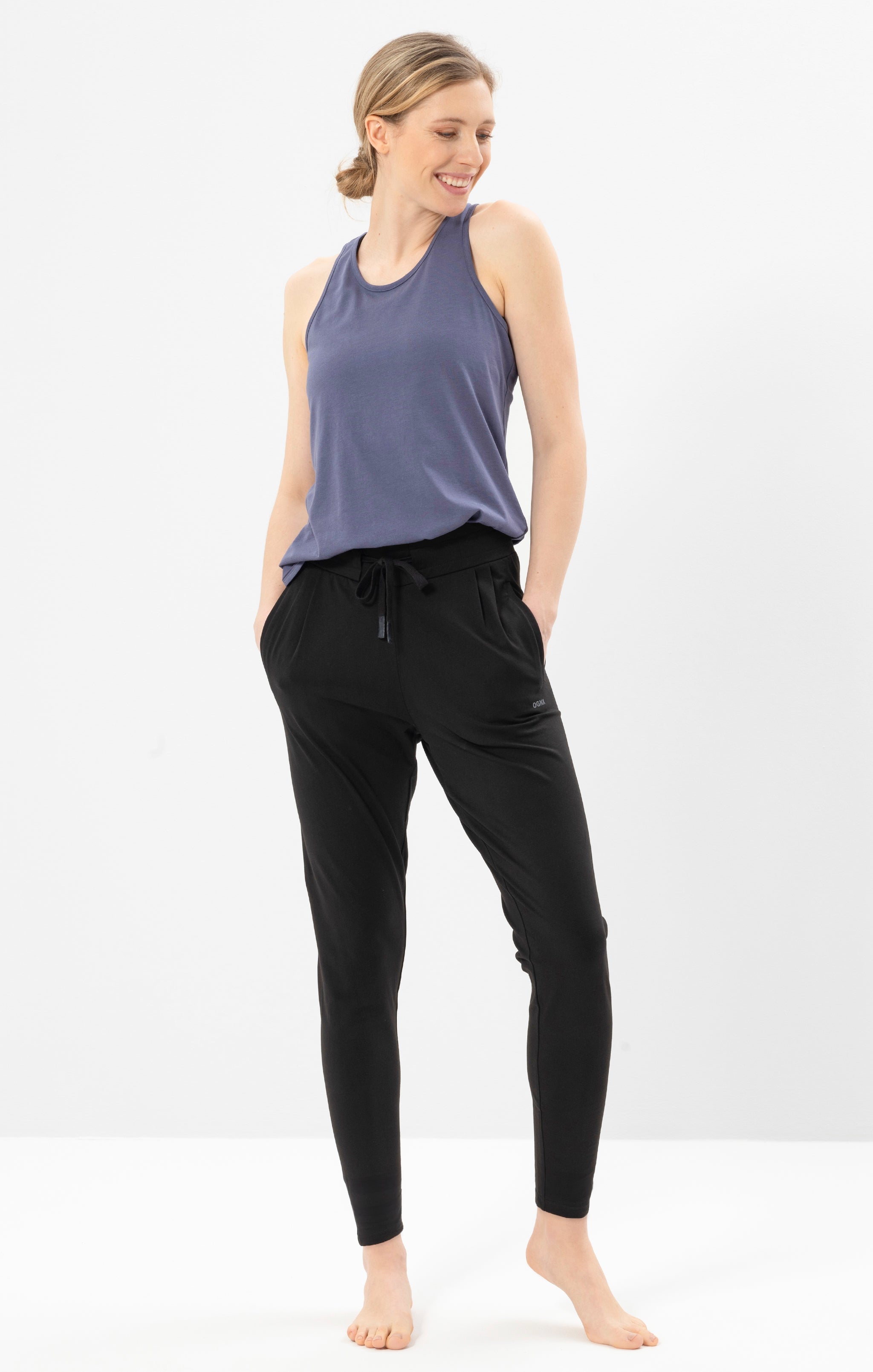 Yoga Basic Haremshose - schwarz