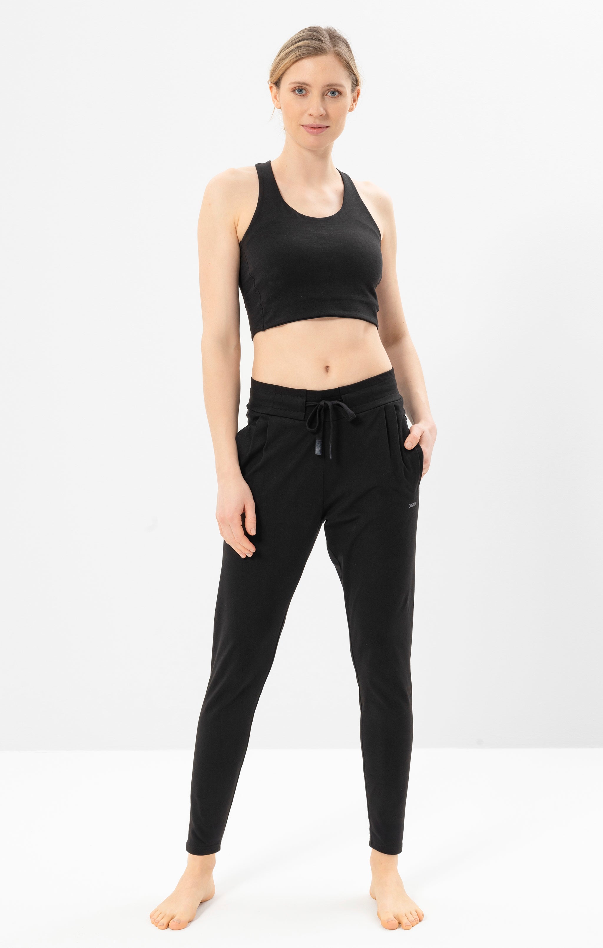 Yoga Basic Haremshose - schwarz