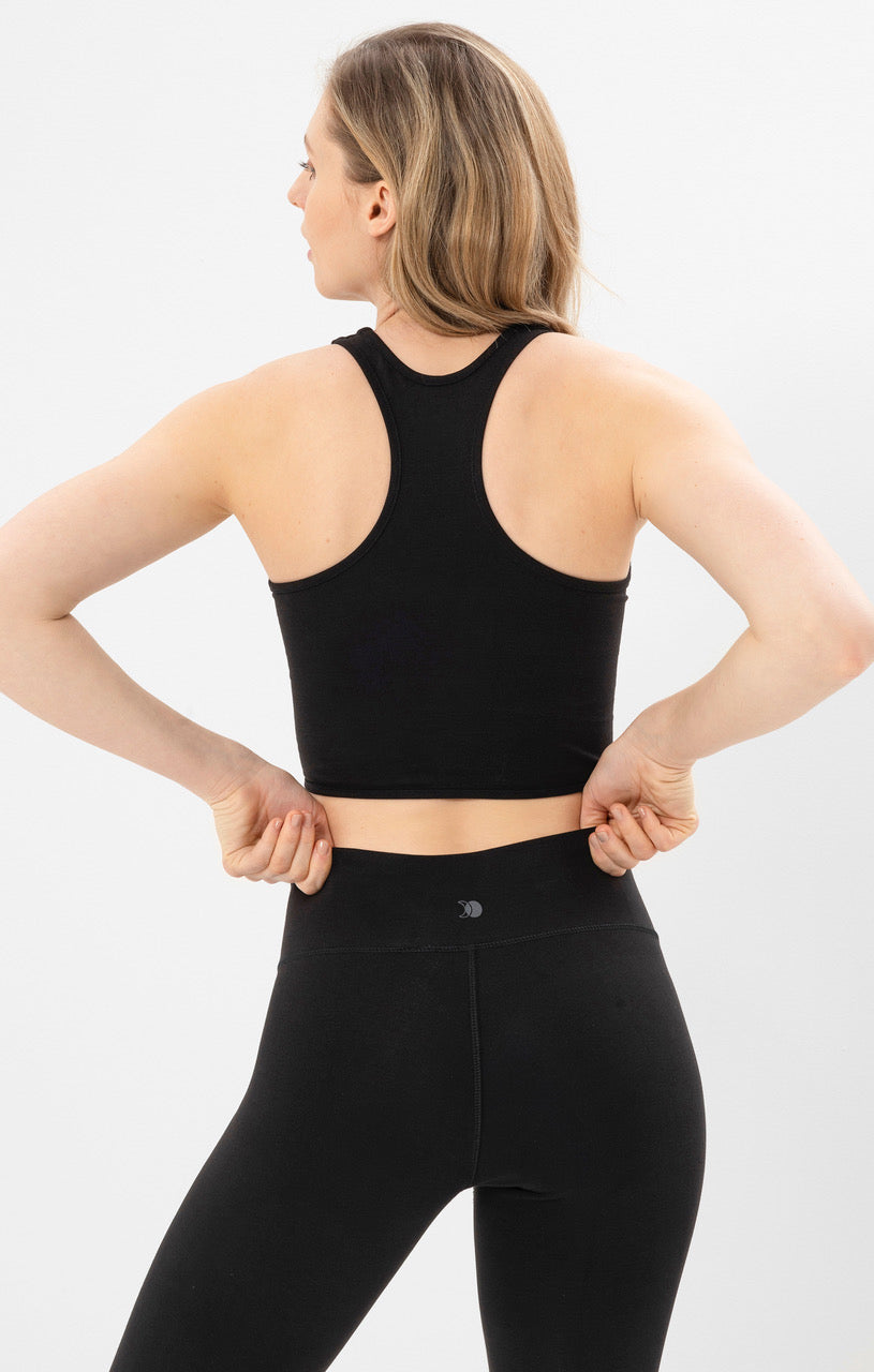 Yoga Basic Leggings Tencel - schwarz
