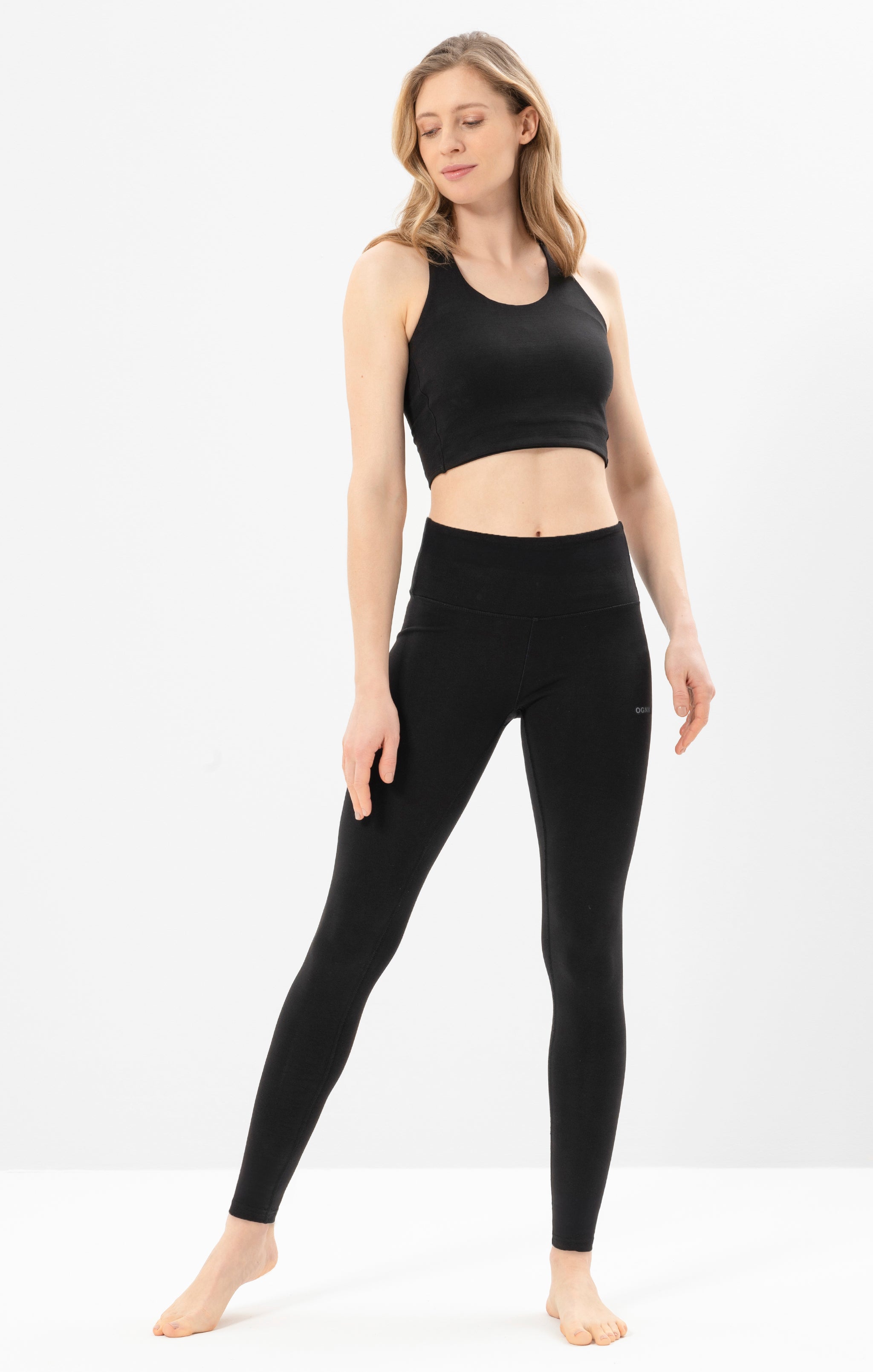 Yoga Basic Leggings Tencel - schwarz