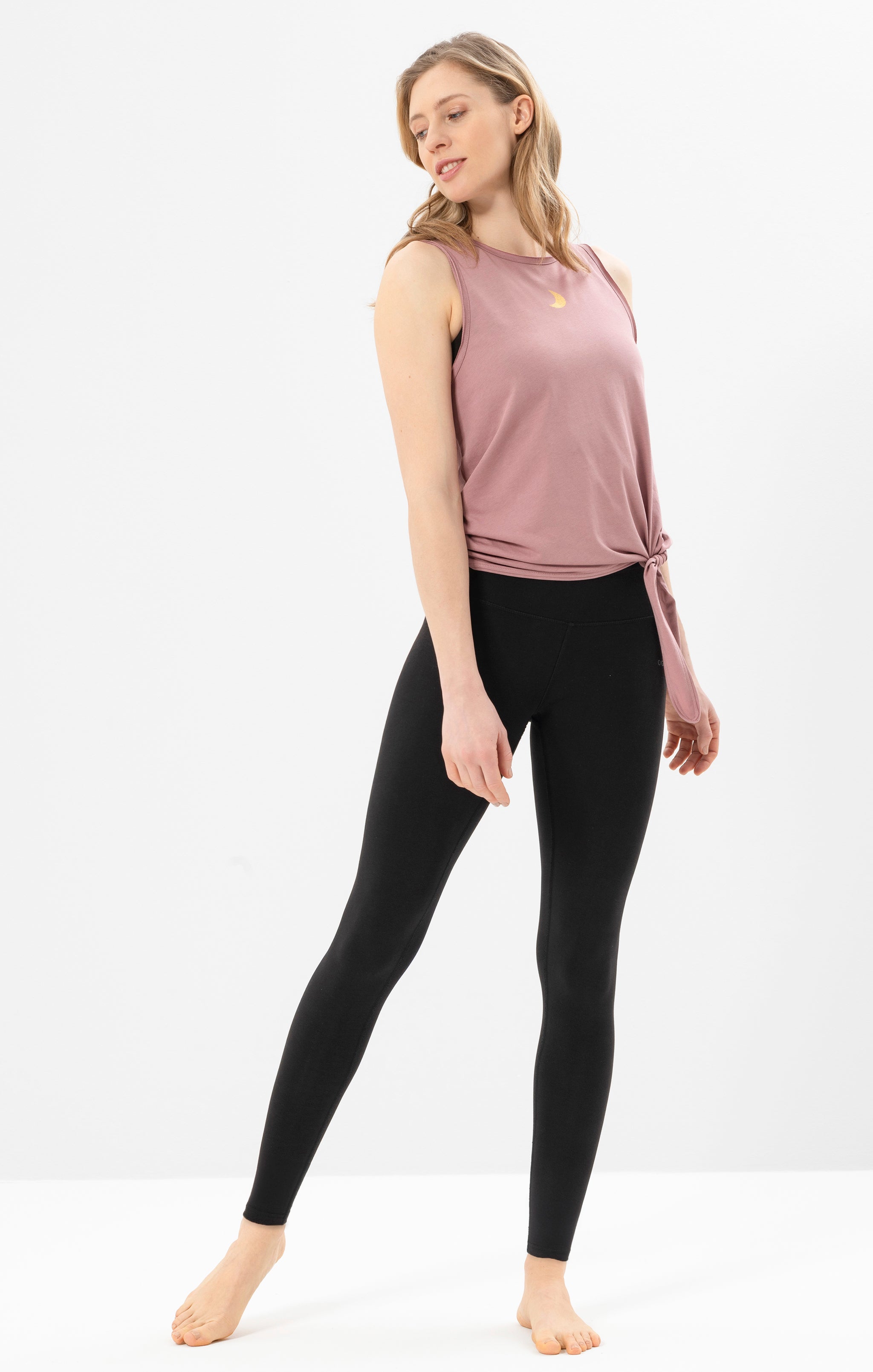 Yoga Basic Leggings Tencel - schwarz