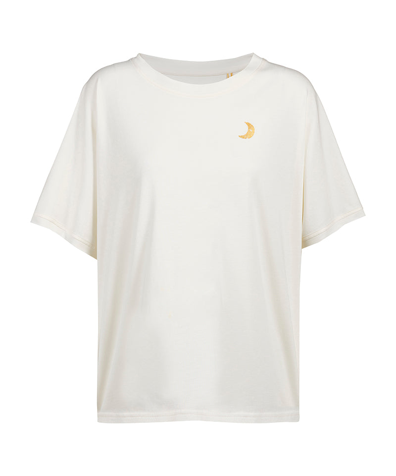 Yoga Boxy T-Shirt Moonlight - weiß