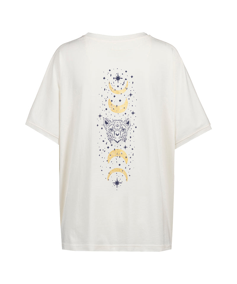 Yoga Boxy T-Shirt Moonlight - weiß