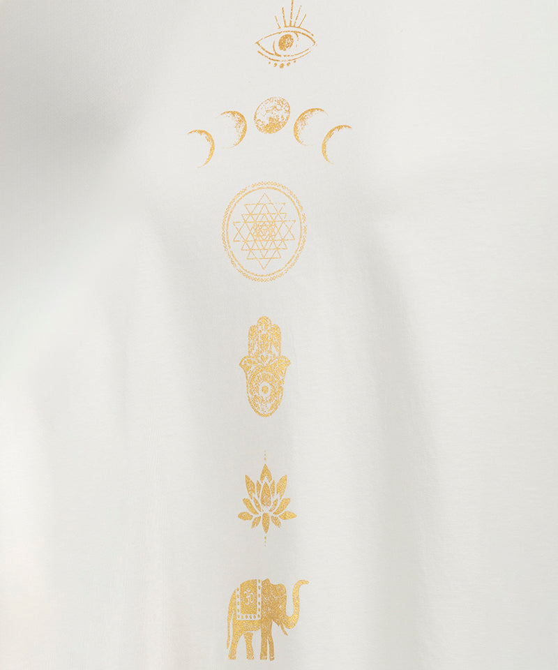Yoga Boxy T-Shirt - weiß
