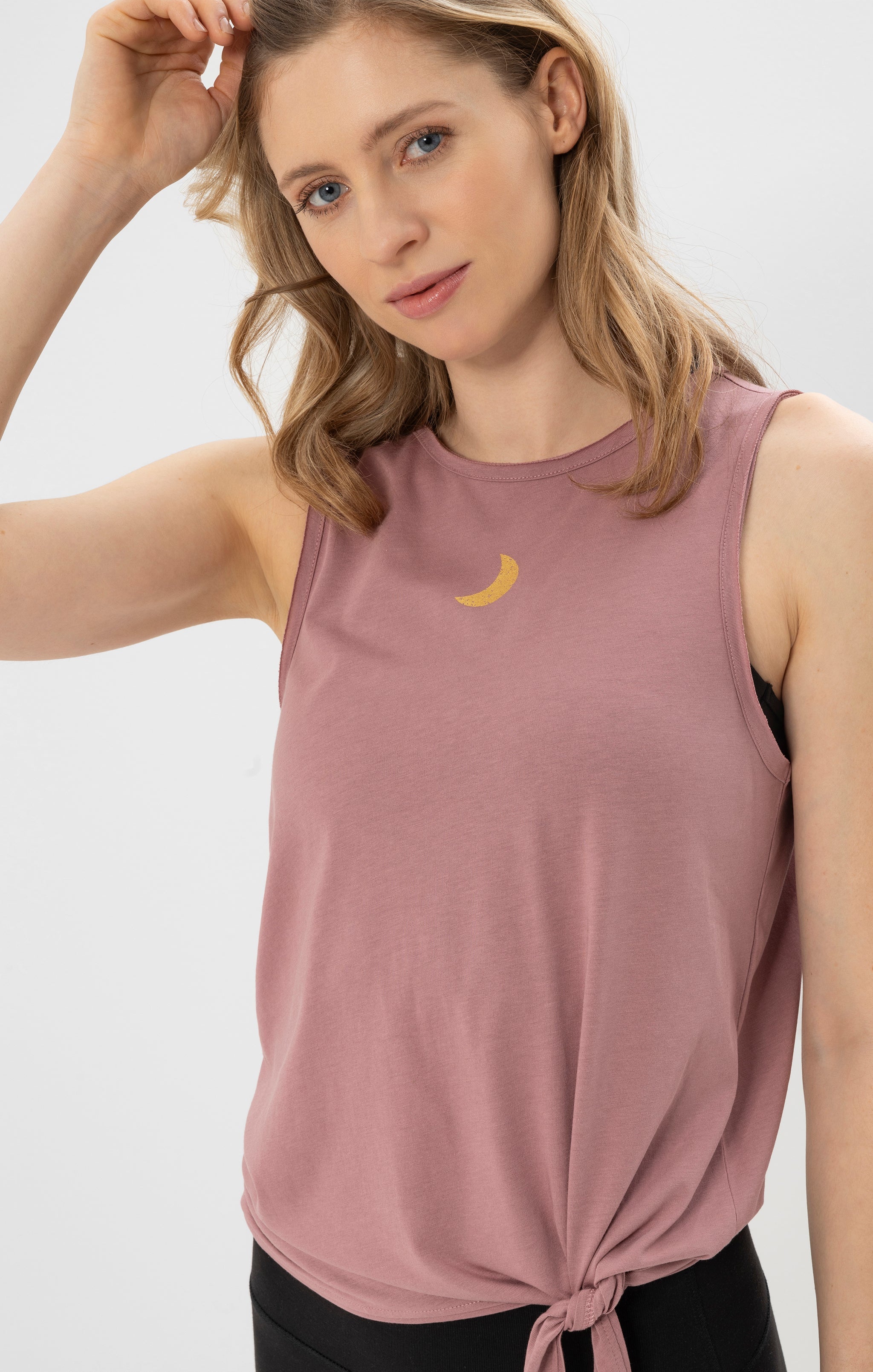 Yoga Knoten Tank Moon - rosa