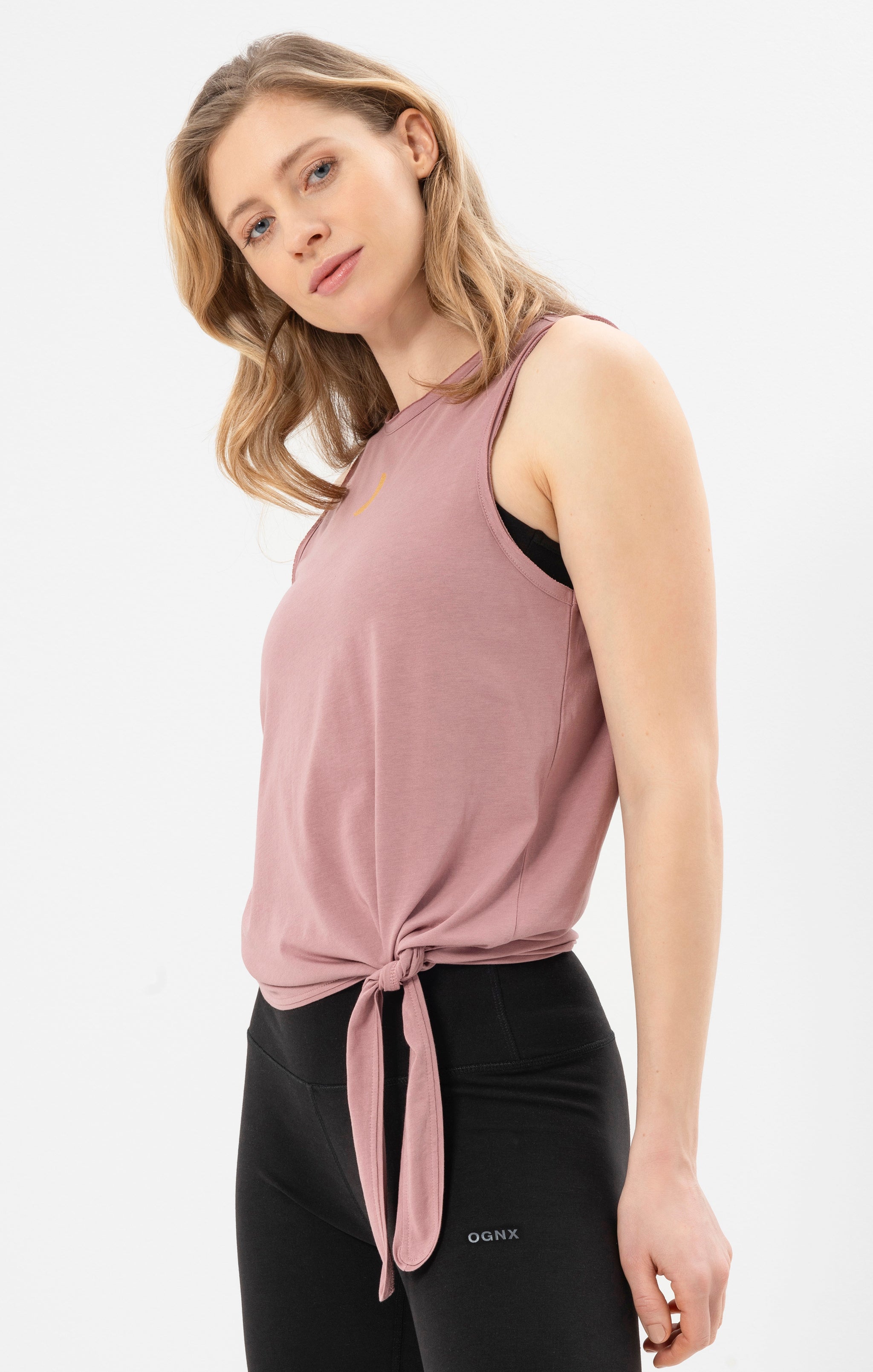 Yoga Knoten Tank Moon - rosa