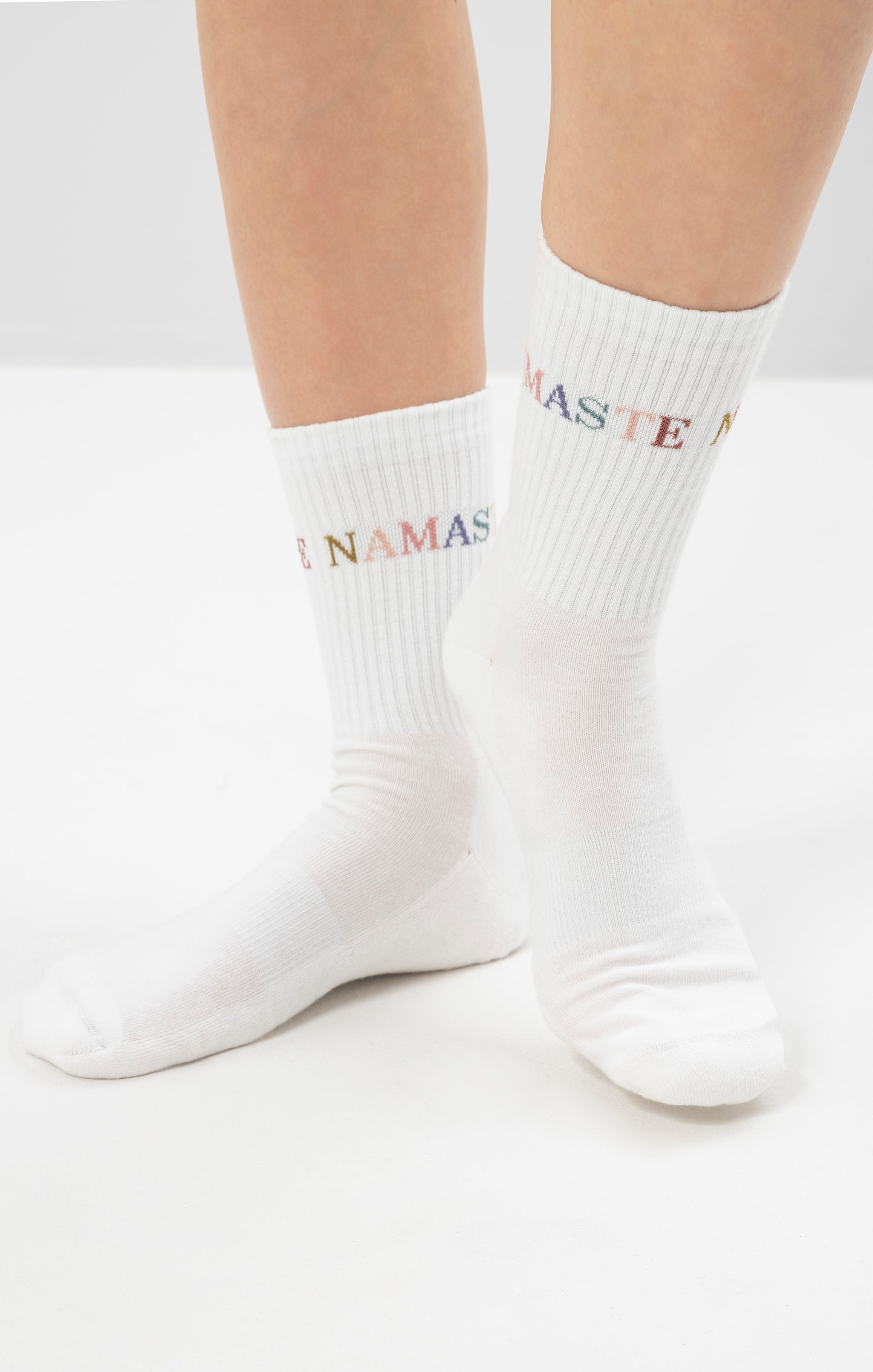 Yoga Sportstrümpfe Namaste - weiß