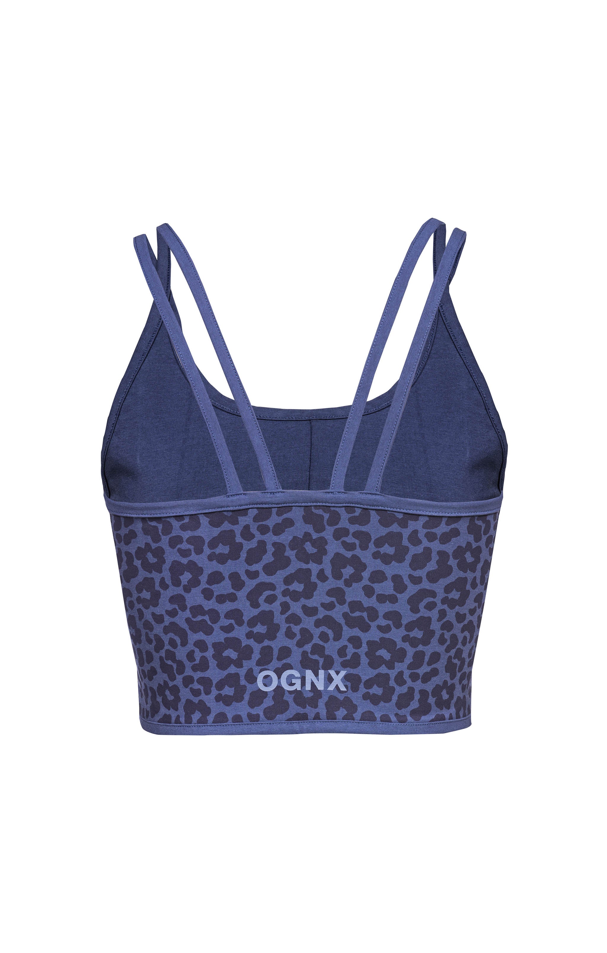 Yoga BH Top Leo Flower Tencel - blau