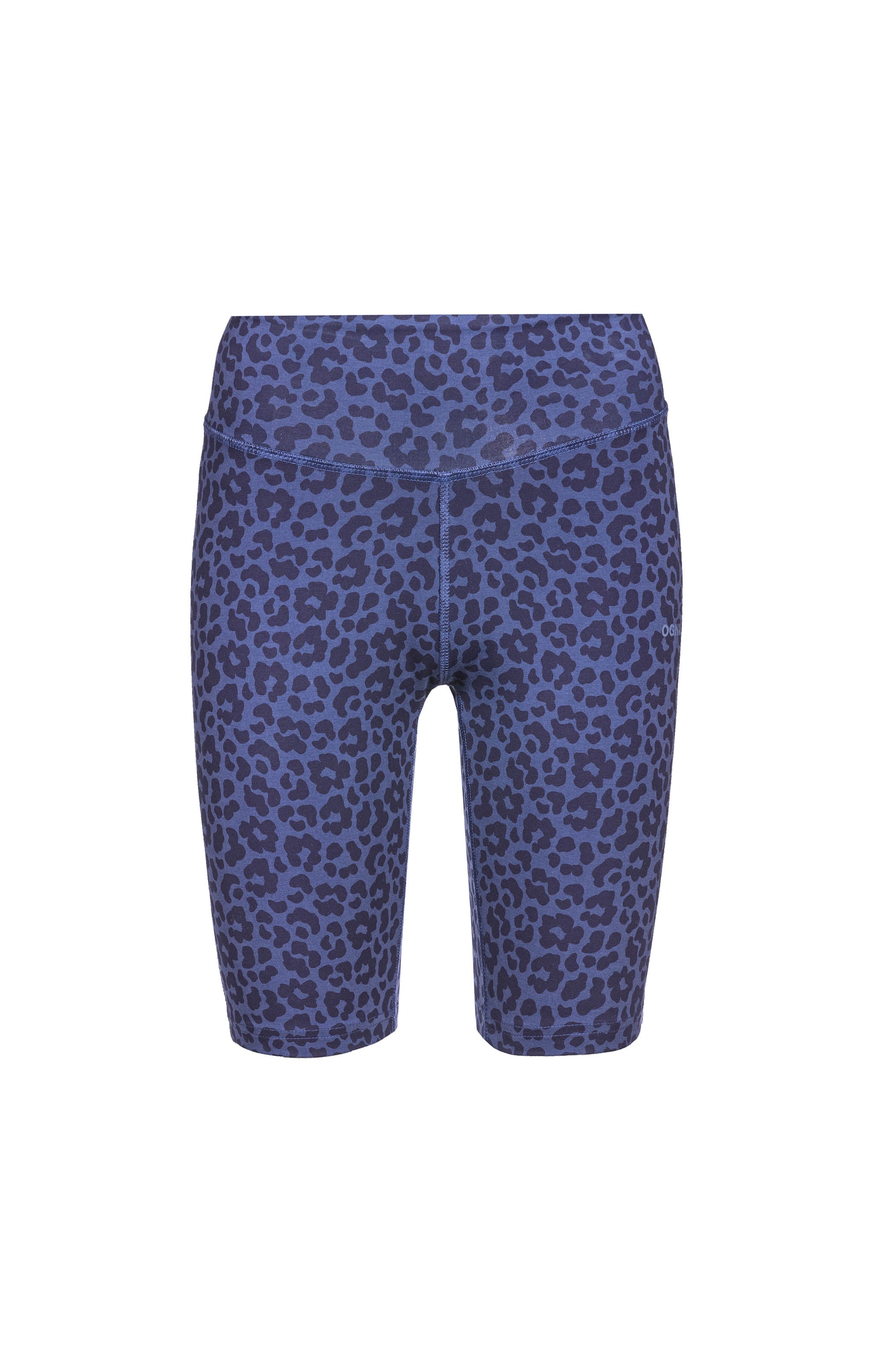 Yoga Bikerhose Leo Flower Tencel - blau