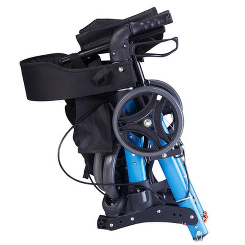 Heavy Duty Rolling 4 Wheeled Walker With Seat And Brakes