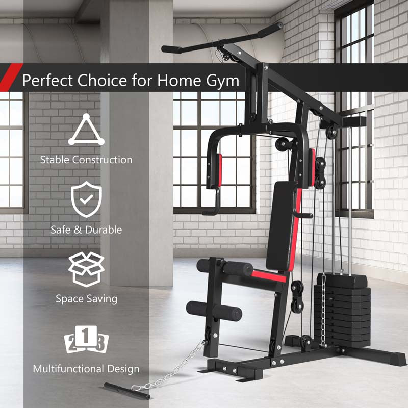Multifunctional Cross Trainer Exercise Workout Equipment Fitness Weight Strength Training Machine Home Gym System