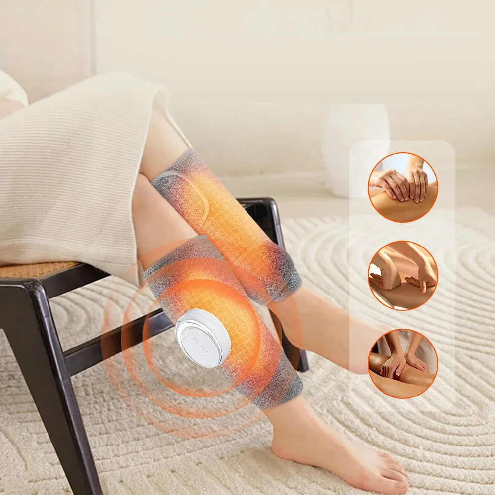 HexoLeg Cordless Air Compression Calf Massager with Heat & Smart Pressure Relief