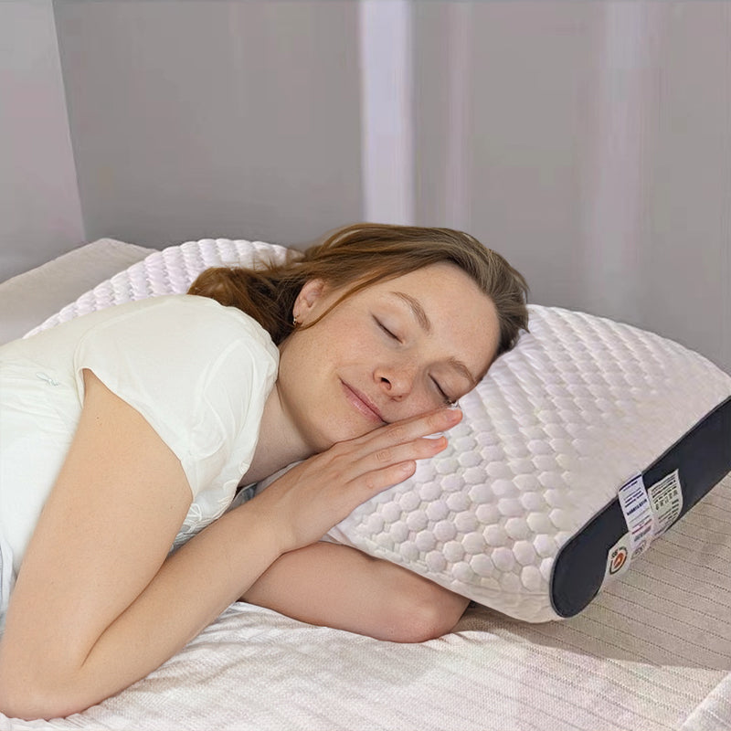 HexoSleep Orthopedic Sleep Pillow – Neck Support with Soybean Fiber Massage Core