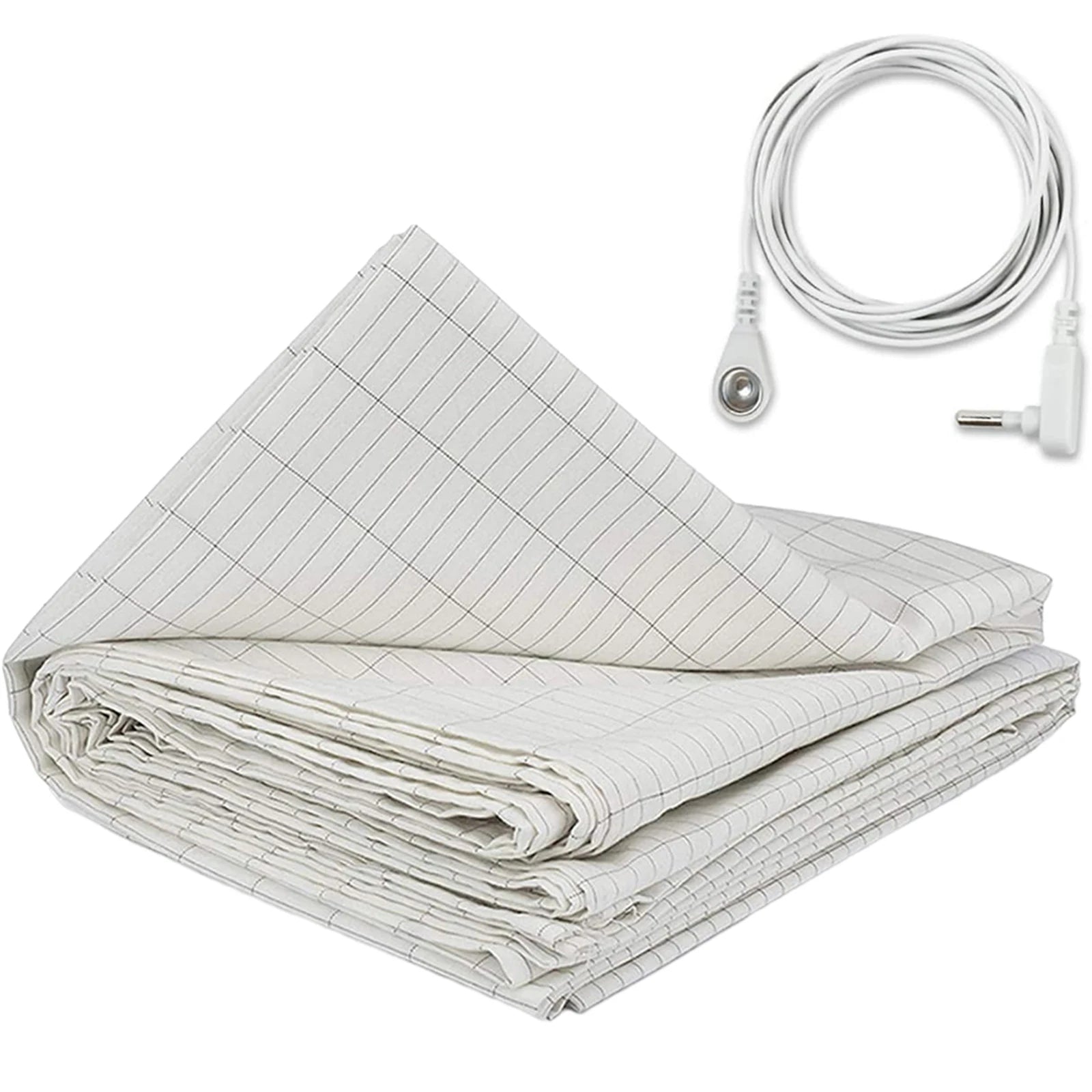 HexoWeave Silver Fiber Bed Sheets for Anti-Static, Grounded Sleep