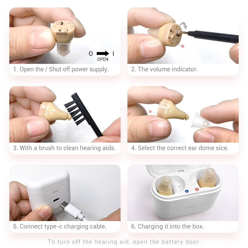 HexoSound Rechargeable Hearing Aids