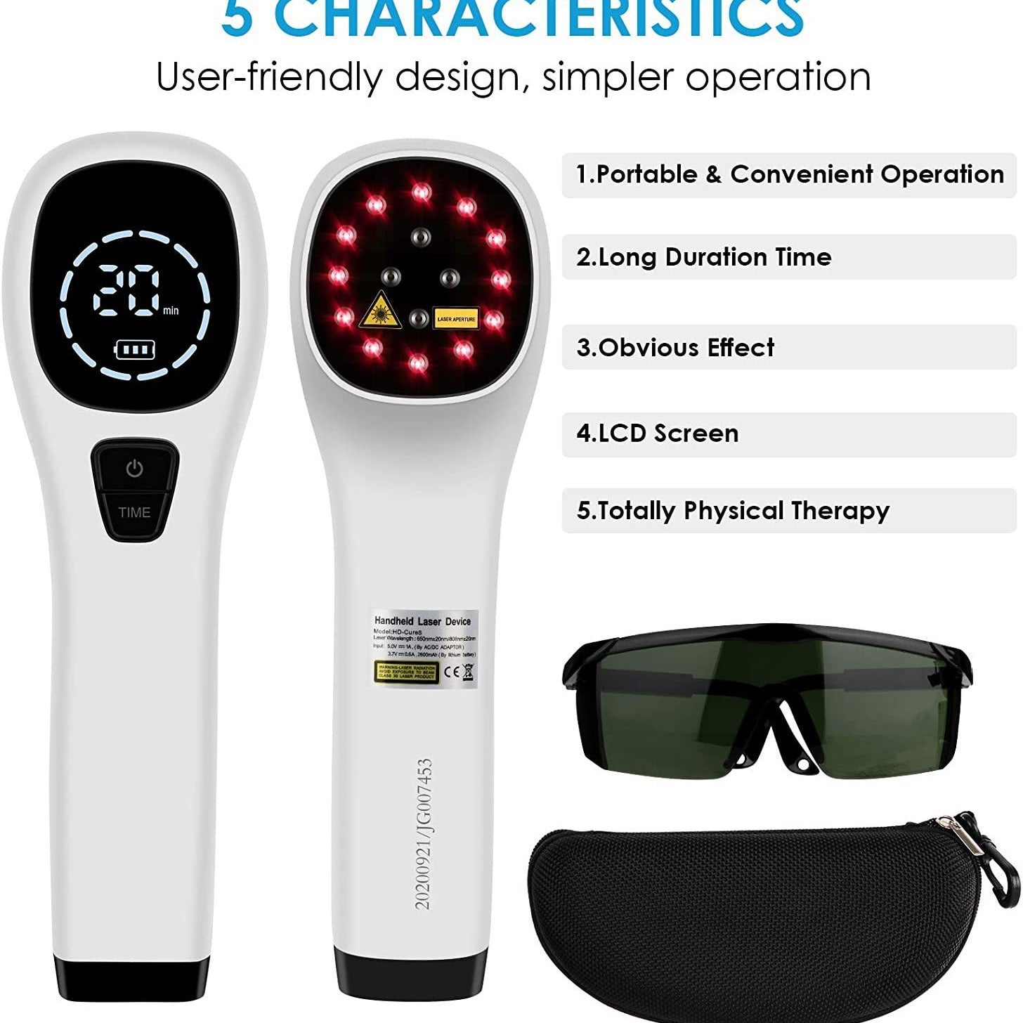 HexoBeam Red Light Laser Therapy Massager