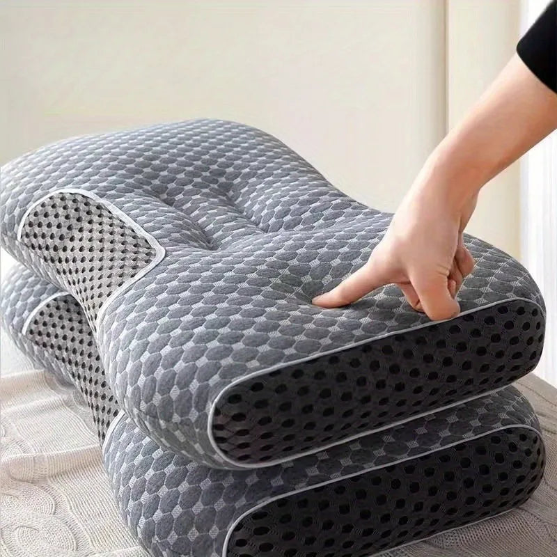 HexoNeck Ergonomic Neck Pillow for Adults – Sleep Support with 7D Fiber Core