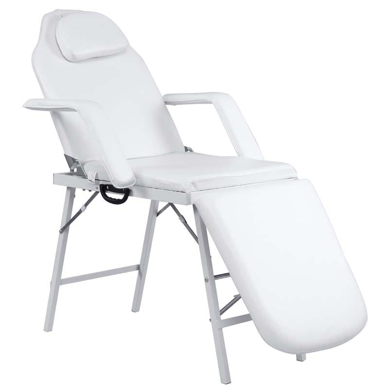 73" Portable 3 Folding Massage Bed Spa Table with Carry Case, Adjustable Massage Table for Tattoo Salon Facial