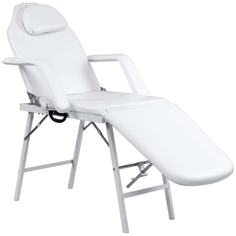 73" Portable 3 Folding Massage Bed Spa Table with Carry Case, Adjustable Massage Table for Tattoo Salon Facial
