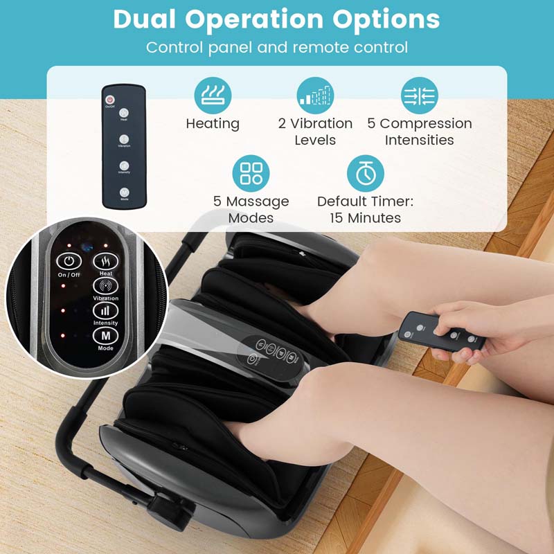 Foot & Calf Massager with Heat, Adjustable Stand, Electric Shiatsu Feet Massager for Plantar Fasciitis Pain Relief Neuropathy Muscle Arm Relaxation