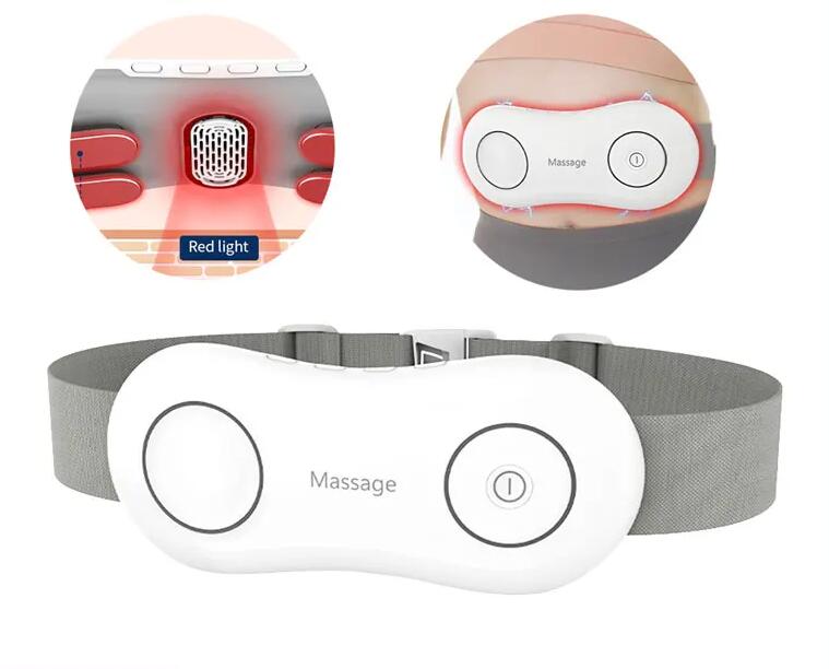 HexoRelief EMS Waist & Abdominal Massager with Red Light and Moxibustion Heat