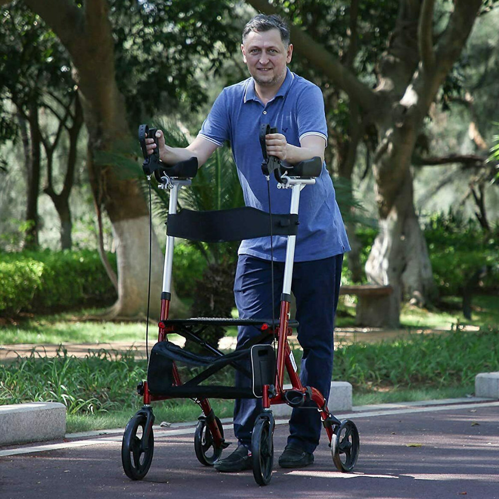 Standing Upright Senior Straight Walker / Rollator