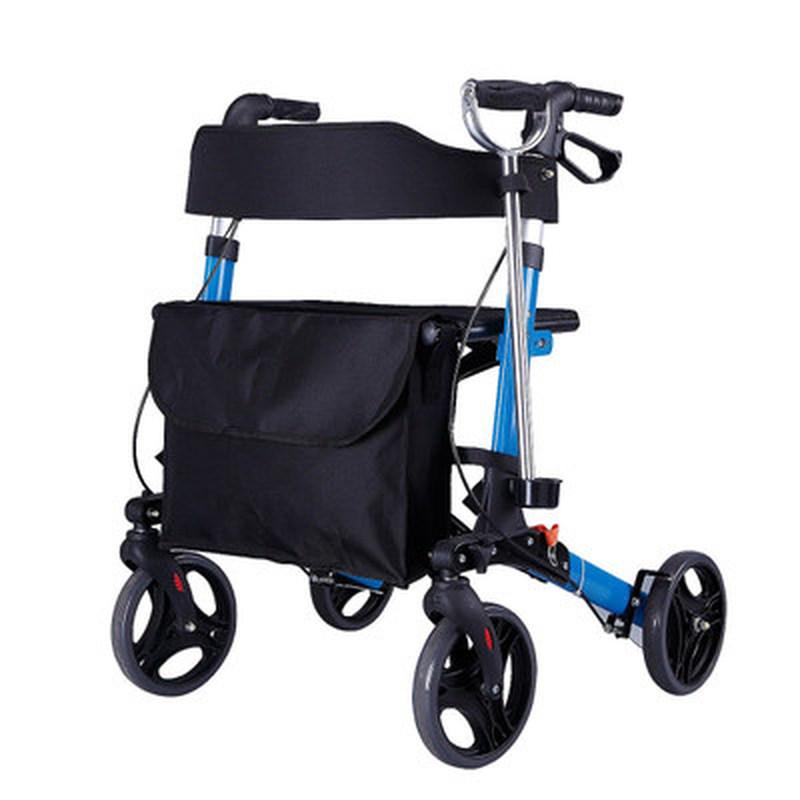 Heavy Duty Rolling 4 Wheeled Walker With Seat And Brakes