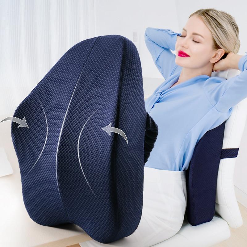 Lumbar Back Support Pillow Cushion For Chairs